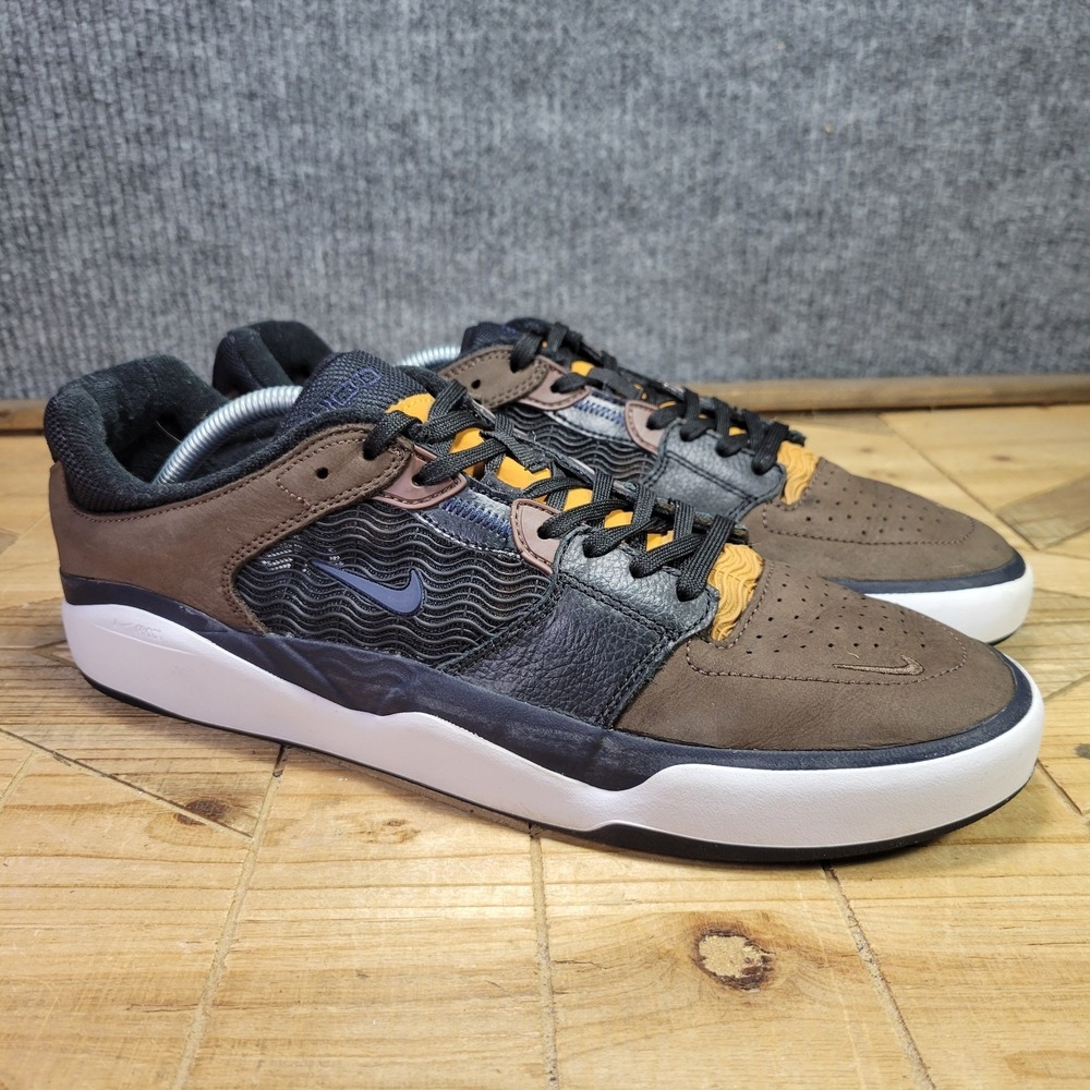 Nike SB Ishod Mens 11.5 Premium Skate Shoes Brown Black React Sole FD1144-200